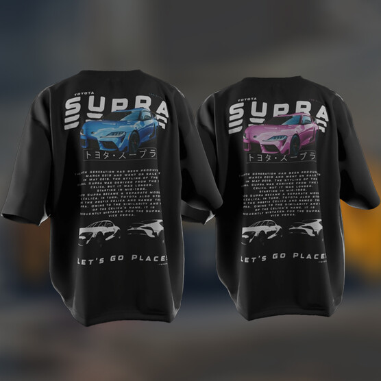 Czarne koszulki dla par Supra MKV